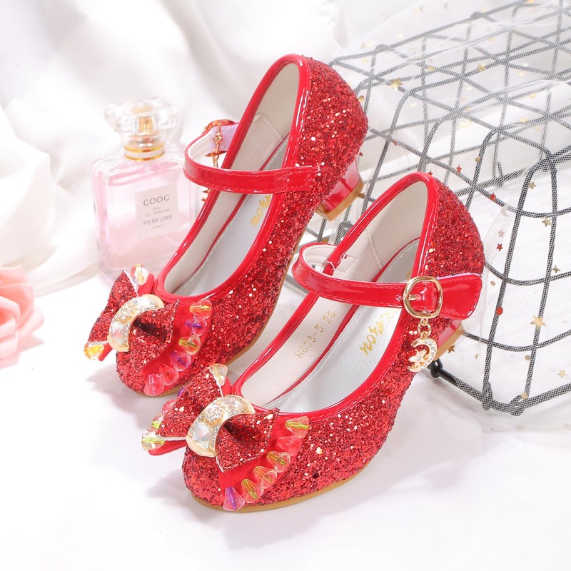 BFOEL Adorables Zapatos de Princesa con Brillo para niñas (11