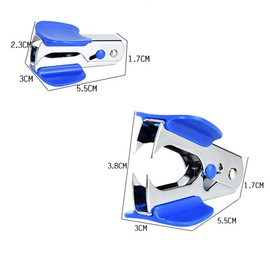 Staple Remover, Extra Wide Finger Grip Steel Jaws for Home Office School Desk Accessories Gift Random Colors 10 Pieces