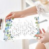 60 Pack Hydrangea Stationery Letterhead Paper Blue Purple Floral Letter