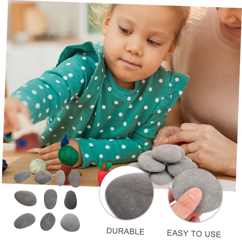 10Pcs DIY Painting Stones for Kids - Creative Flat Rocks