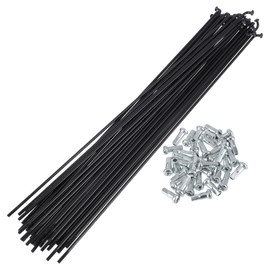 RATCHROLL 1 Set Universal Bicycle Spokes 13G 251mm Length Bike Wheel Spokes Nipple Black 45 Steel