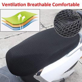 MOCNT Motorcycle Seat Cover Non-Slip Motorcycle Seat Cover Waterproof Motorcycle Seat Cover Seat Cover Seat Covers Cushion Cover Seat 3D Breathable Black XXL