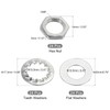 sourcing map Pack of 84 Lamp Pipe Set with Locking