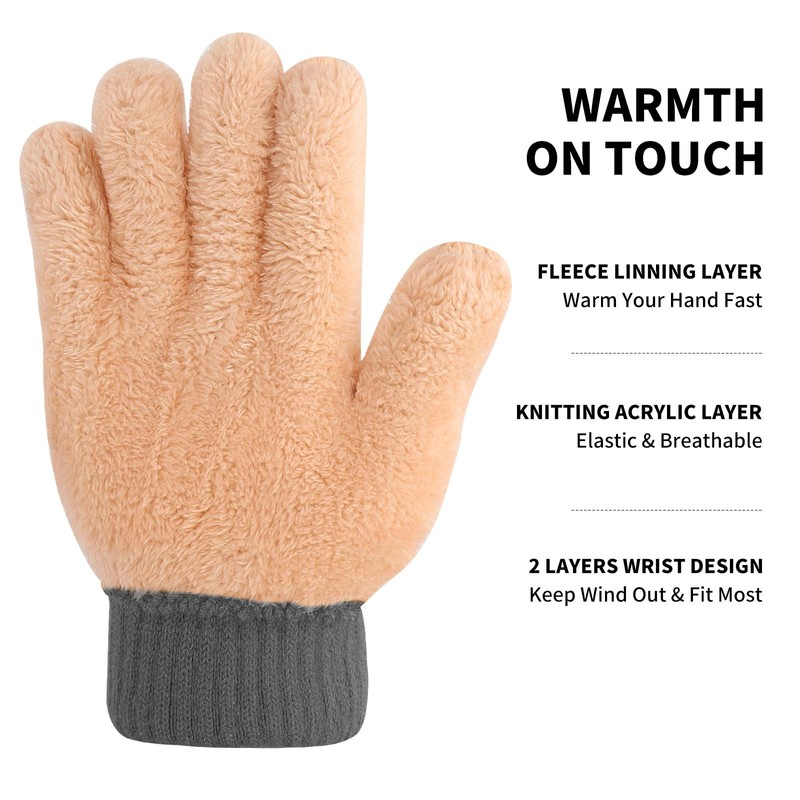 Winter Gloves for Women Ladies Thermal Touch Screen Gloves with