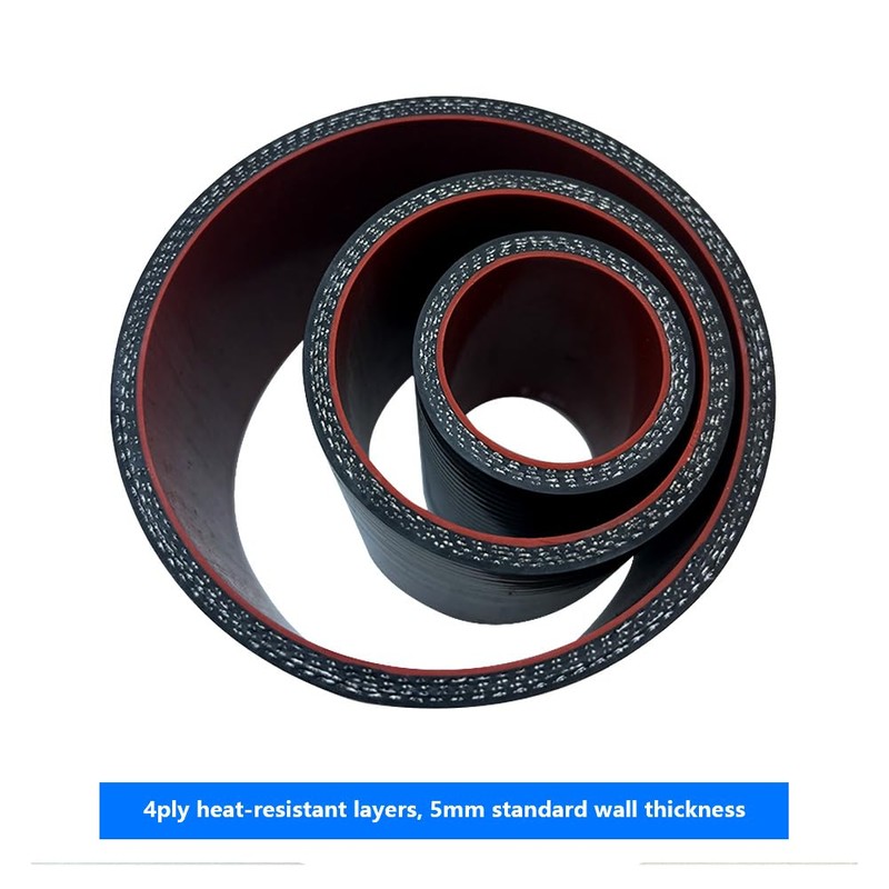 1.5" ID Straight Silicone Hose Coupler with 2 SS304 Worm