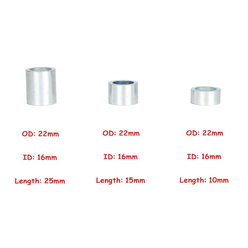 15mm Axle Spacers, 210mm Axle Spacers For 110cc 125cc 140cc