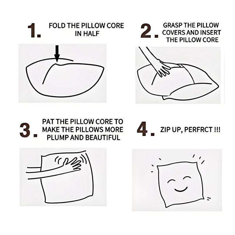 TAOSON Set of 2 Cotton Canvas Patchwork Faux Leather Throw