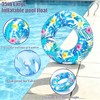 4 pcs Large Luau Pool Floats Inflatable Floaties Rings for