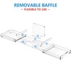 WINFFOR Acrylic Bathtub Tray, Expandable Bathtub Caddy, 1 or 2