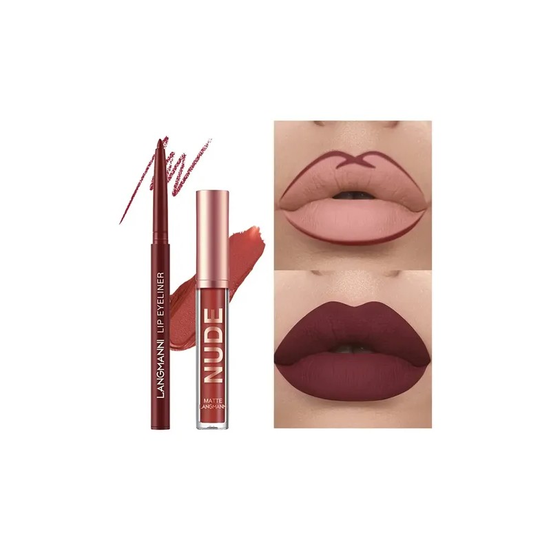 12 Labiales Mate Set Pintalabio Gloss Indeleble Imperméable