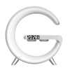 Smart Ambient Light 15W Wireless Charging Bluetooth Speaker Alarm Clock