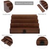 Fengligoo Walnut Cologne Organizer for Men - 4 Tier Wooden