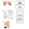 White False Eyelashes Clip 5g Portable Magnetic Eyelash Applicator,Easy to