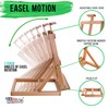 U.S. Art Supply Venice Heavy Duty H-Frame Tabletop Easel -