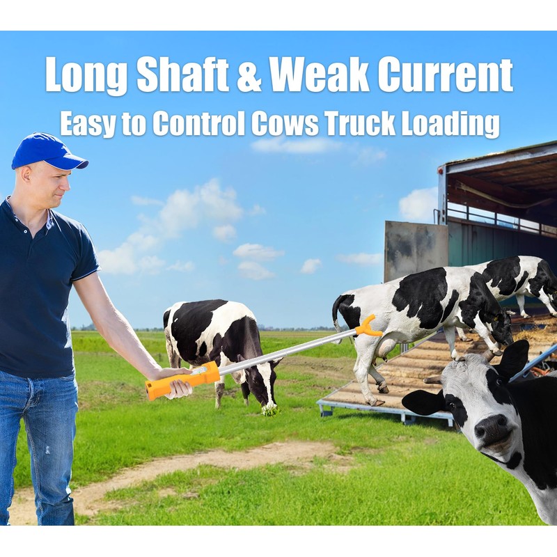 Cattle Prod Livestock Rechargeable Led Light, Waterproof Electric Livestock Prod