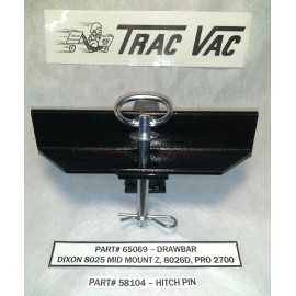 Trac-Vac NEW Trac-Vac Hitch Receiver Drawbar DIXON 8025 MID MOUNT Z 8026D PRO2700 TRACTOR