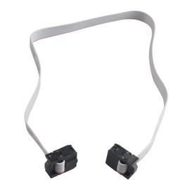 ZDE Pack of 5 2.54 mm Pitch 2 Line 6 Pin Female to Female IDC Ribbon Cable Jumper Cable 30 cm Long