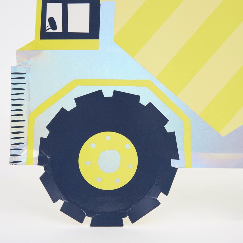 Meri Meri Dumper Truck Plates (Pack of 8)