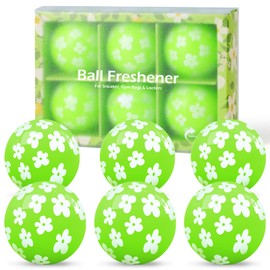 SCENTORINI Shoe Deodorizing Balls, Jasmine Scented Deodorizer Balls for Sneakers Cars Lockers Wardrobes 6 Pack