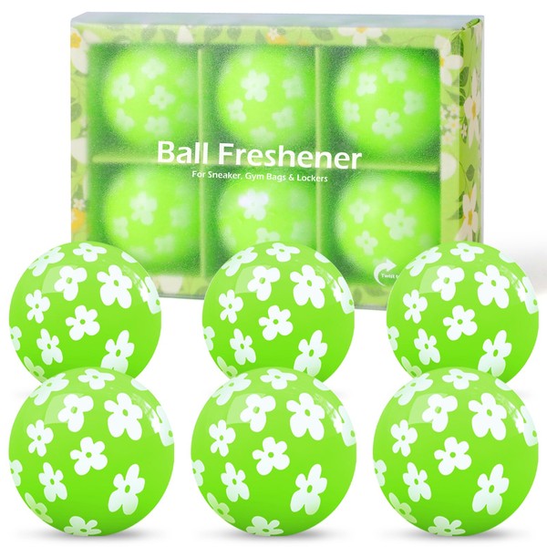 SCENTORINI Shoe Deodorizing Balls, Jasmine Scented Deodorizer Balls for Sneakers
