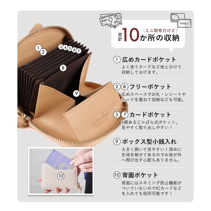 Liz Days Women's Mini Wallet, Elephant Shape, Compact, Card Case,