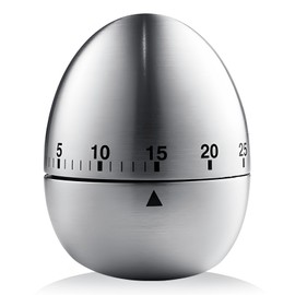 Wetinforu for Egg Timers 60 Minutes Stainless Steel Egg Kitchen Timers Mechanical Count Down Timer Rotating Cooking Timer for Kitchen Cooking Work Learning