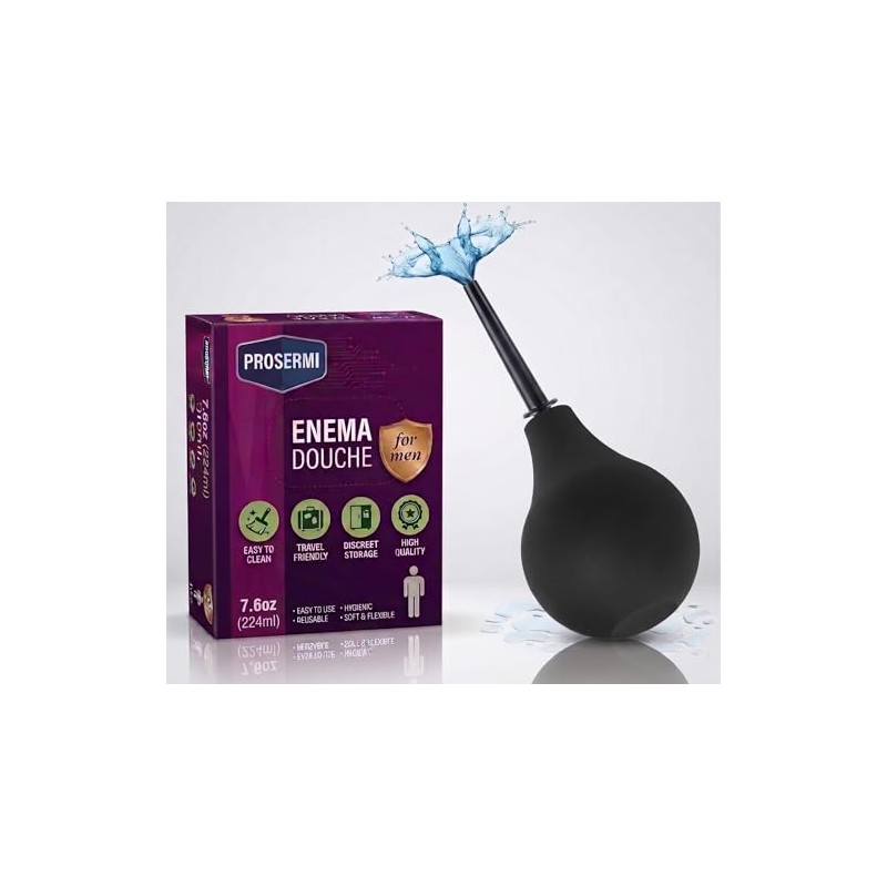 Enema de Silicona para Hombres y Mujeres (220 ml /