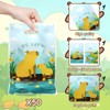Capybara Goodie Bags with Handles, 50 Pieces Cute Capybara Plastic