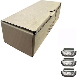 LT1 Wheel Weights Uncoated Lead Clip-On - Choose from 0.50 oz to 6.00 oz (1.50 oz - 25 Pack)