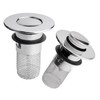 Pack of 2 Stainless Steel Floor Drain Strainer, Stainless Steel