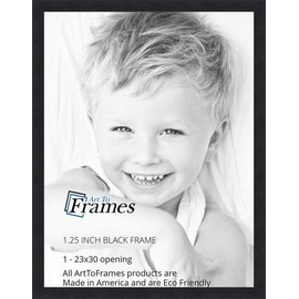 ArtToFrames 23x30 inch Black Picture Frame, 2WOMFRBW72079-23x30