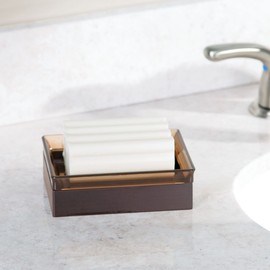 InterDesign Formbu Liquid Soap & Lotion Dispenser Pump for Kitchen or Bathroom Countertops, Soap Dish