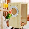 kathson Parakeet Nesting Box Transparent Bird House Bird Nest Box