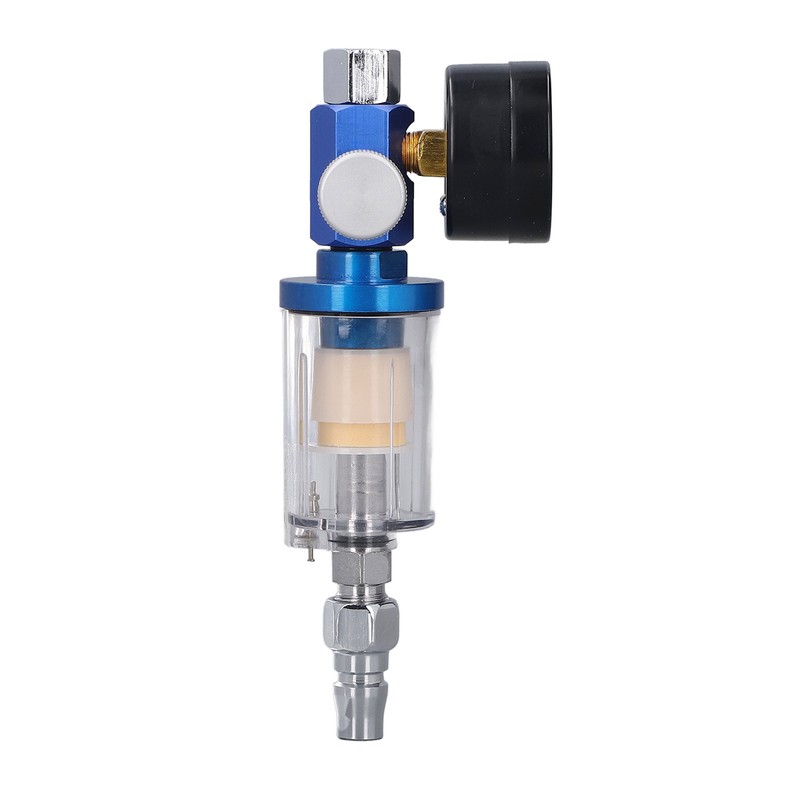 Spray Gun Air Regulator Aluminum Alloy Plastic In Line Water
