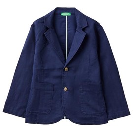 United Colors of Benetton Giacca 2BE7CW00A Suit Jacket, Blue, M
