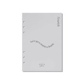 The Head Plan Nourish Pack Refills | Filofax A5 Compatible Inserts | Shopping List Pages for Meal Planning & Groceries | 104 Pages