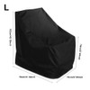 Outdoor Stacked Chair Cover, Water-Resistant Polyester Patio Furniture Protector for