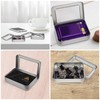 Kurtzy 10 Pack Silver Metal Storage Tin Box with Lid