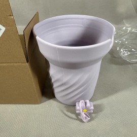 Unbranded Silicone Water Bottle Boot for  40oz, Anti-Slip With Flower Charm Lilac New BA3