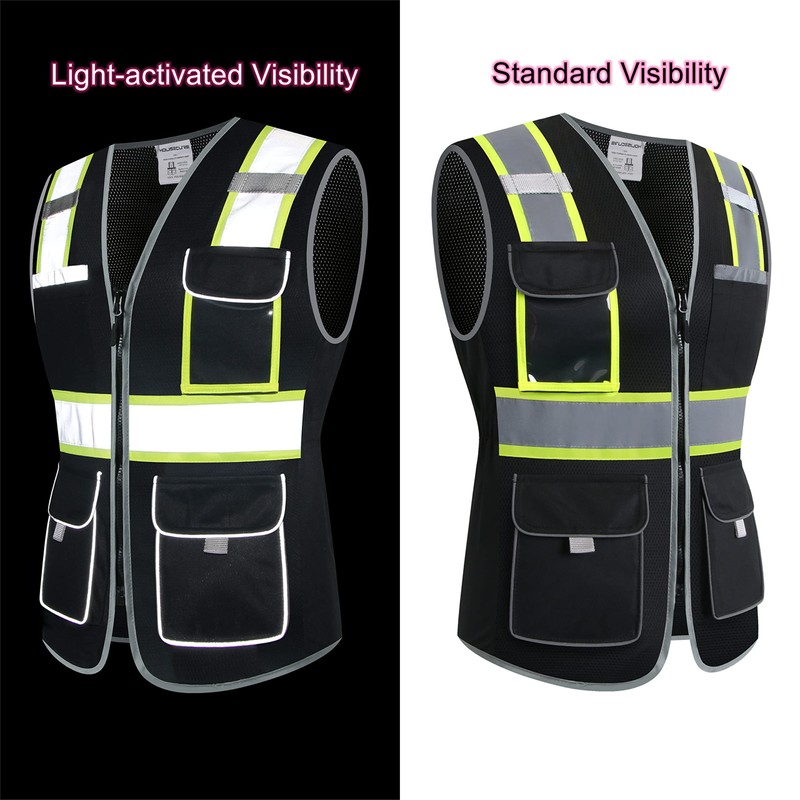 HoliSecure Safety Vest for women, Hi vis Reflective Lady Work