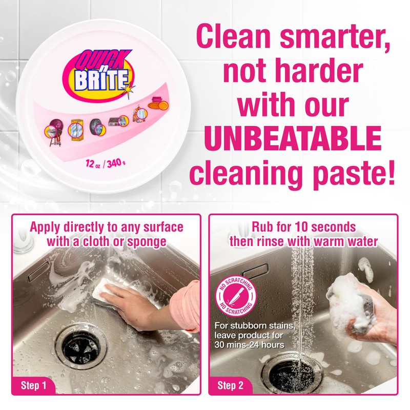 Quick N Brite All Purpose Cleaning Paste, True All Purpose