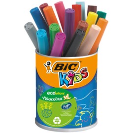 BIC Kids Visacolor XL ECOlutions Colouring Pens 18 Pot