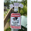 IQ America Battery Powered Indoor Outdoor Weatherproof LED Motion Security