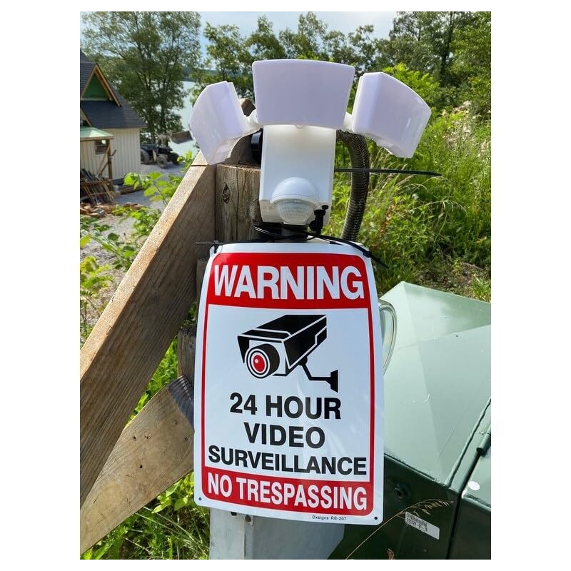 IQ America Battery Powered Indoor Outdoor Weatherproof LED Motion Security