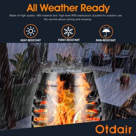 Otdair Solar Outdoor Lights, 12 Pack 12LED Solar Tiki Torches with Flickering Flame, IP65 Waterproof Mini Torch Lights Auto On/Off for Garden, Patio, Yard, Pathway