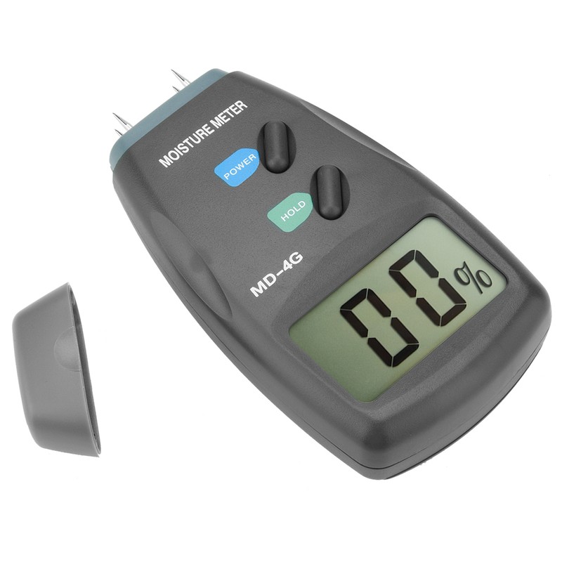 MD-4G LCD Digital 4 Pin Wood Moisture Meter Timber Hygrometer