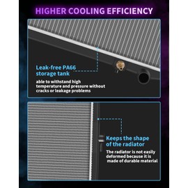 AZHZ Aluminum Radiator for Nissan for D21 1986-1994 for Nissan for Pathfinder 1987-1995 for Nissan for Pickup 1995-1997 Replace 314