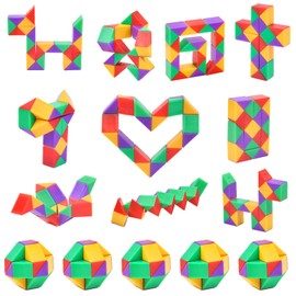 Ainiv Magic Snake, Party Bag Children's Birthday, Pack of 15 Magic Snake, 24 Blocks Magic Snake, Advent Calendar Filling Children, Small Gifts for Children & Children's Birthday Party Favours