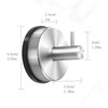 Gabeerso Suction Hooks Towel Hooks for Bathroom No-Drill Stainless Steel