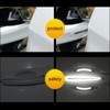 LANZMYAN Car Door Handle Protector Reflective Sticker Universal Auto Carbon